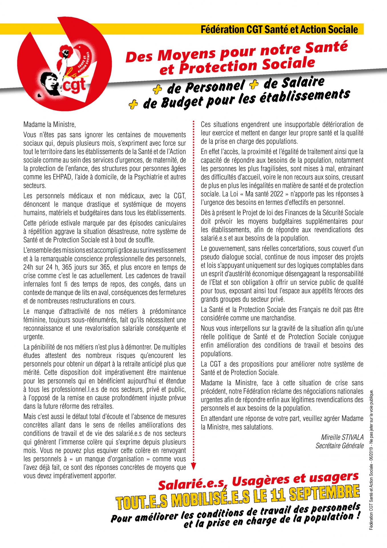 Tract courrier ministre 11 septembre 2019 page 001